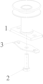 Blade Adapter Diagram and Parts List for 12A-B1BE752 2022 Yard Machines Lawn Mower